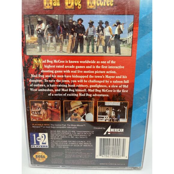 Mad Dog McCree (Sega CD Game Complete American Laser Games Tested ! - Picture 4 of 8